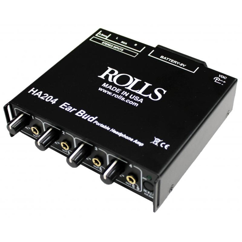 Rolls HA204P EarBud Portable Battery Power Headphone Amplifier