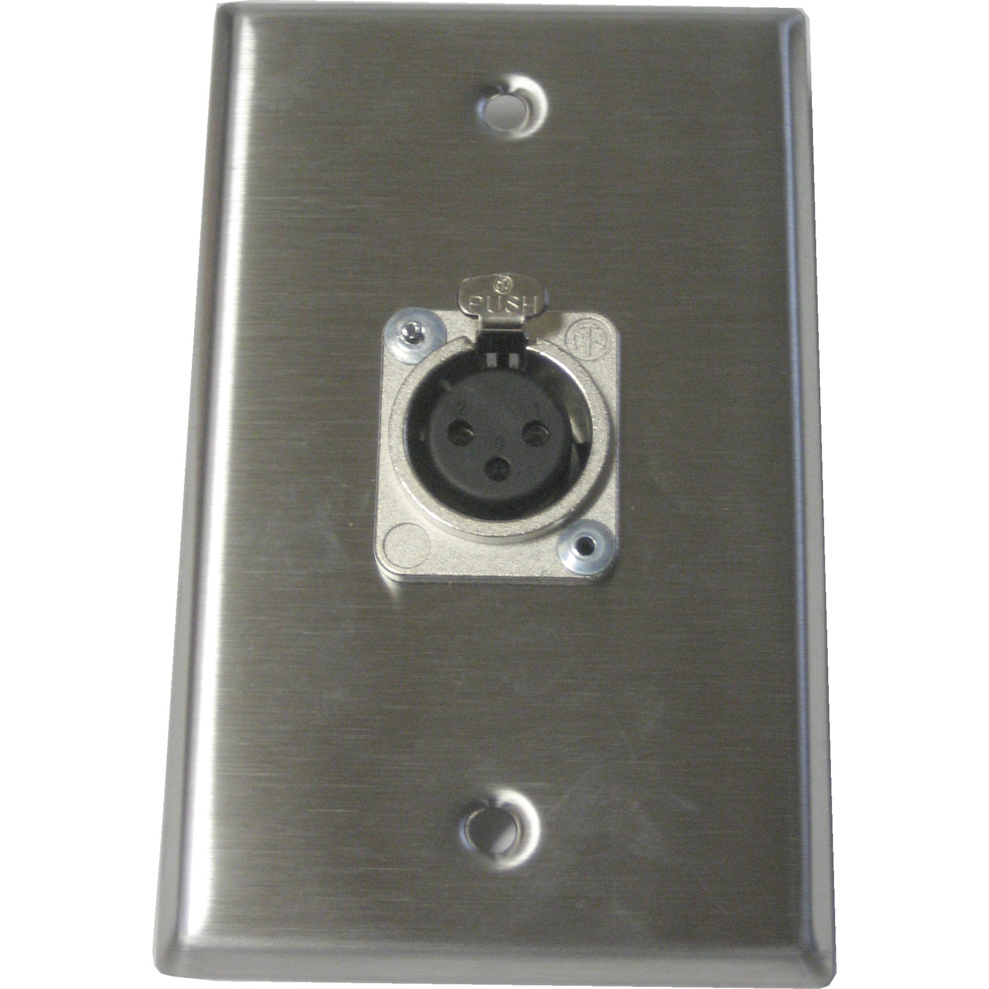 Pro Co SP1DFN - Single-Gang Stainless Steel Wall Plate with XLR Female Connector