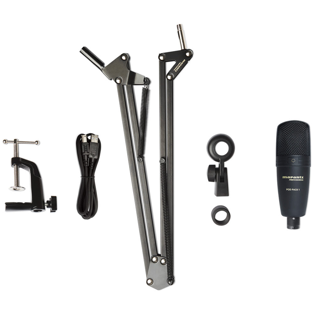 Marantz Pod Pack 1 USB Microphone with Broadcast Arm
