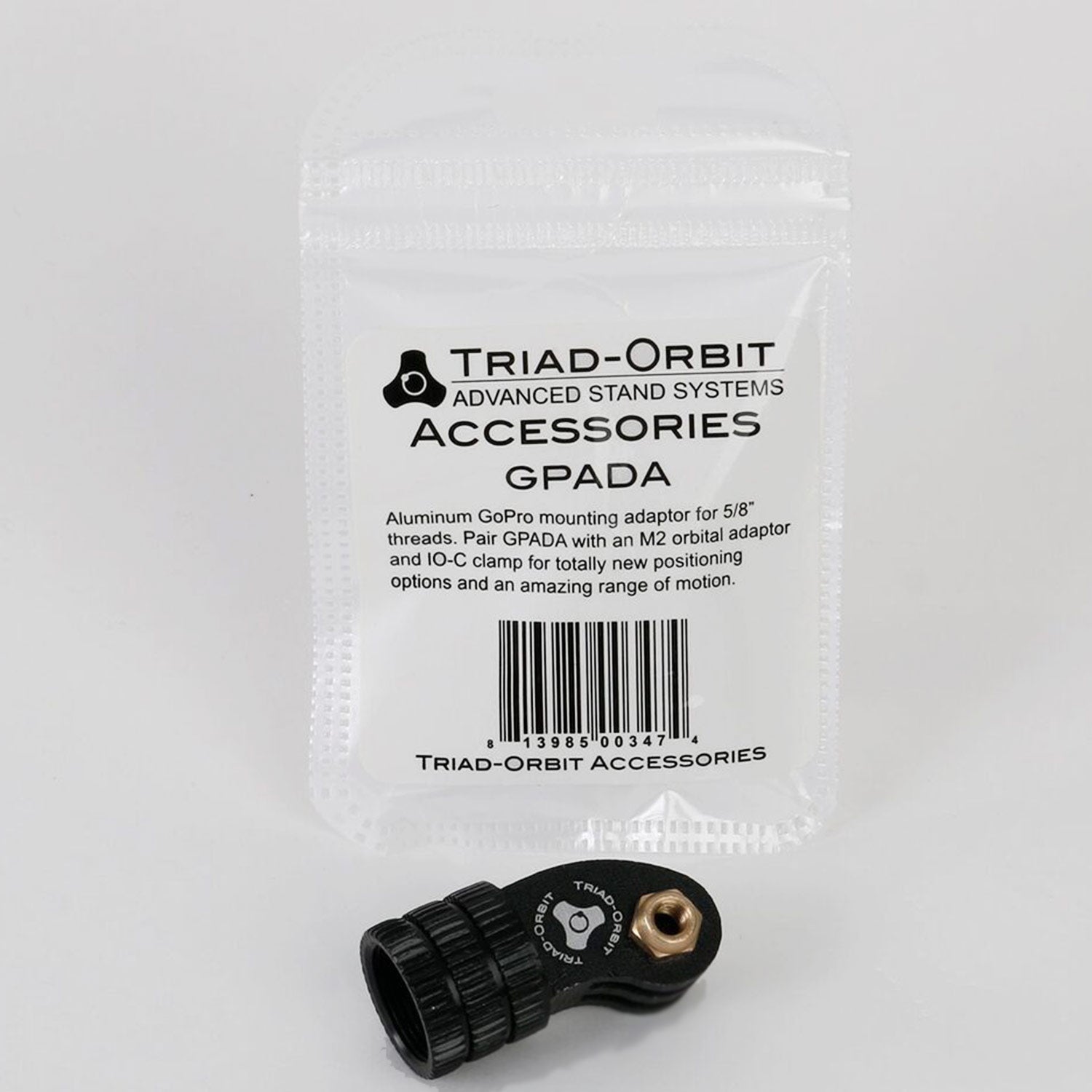 Triad-Orbit GPADA GoPro Adaptor for 5/8-Inch Threaded Stands