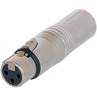 Neutrik NA3FM Adapter - 3 Pin Female XLR to 3 Pin Male XLR - Pre Wired