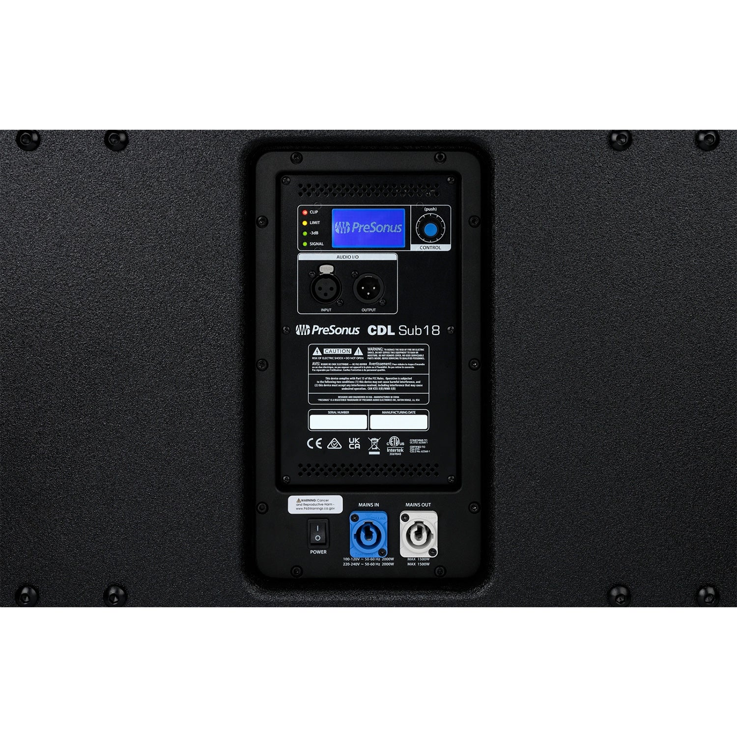 PreSonus CDL Sub18 - Active Subwoofer for CDL Series