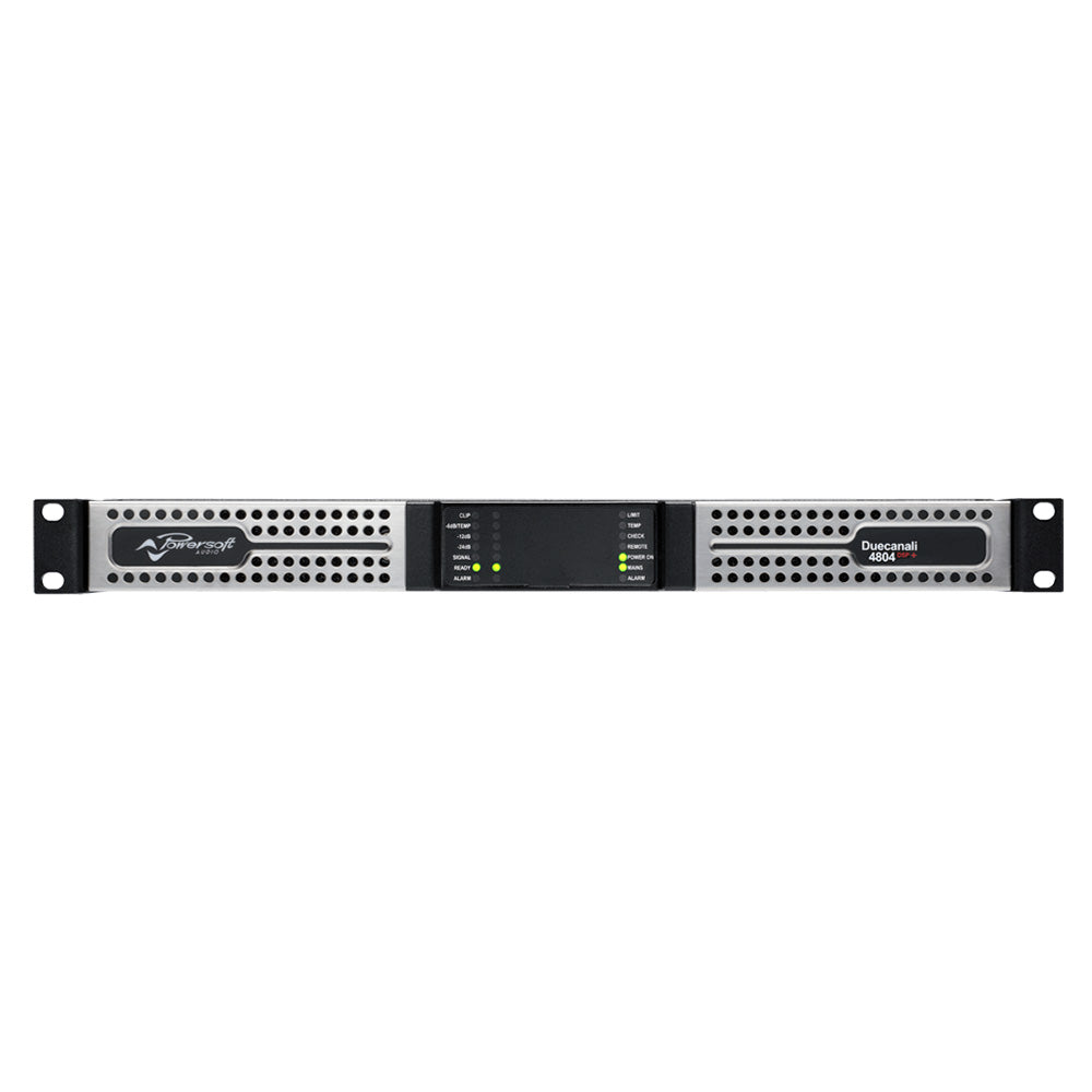 Powersoft Duecanali 4804 DSP Plus - Two-Channel Install Power Amplifier with DSP and AES67
