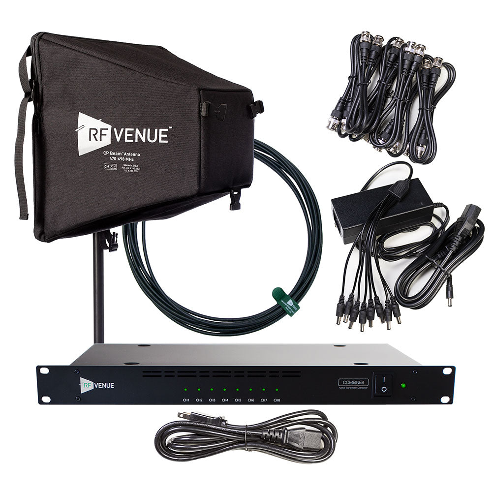 RF Venue COMB8CPB - 8-Channel In-Ear Monitor Upgrade Pack