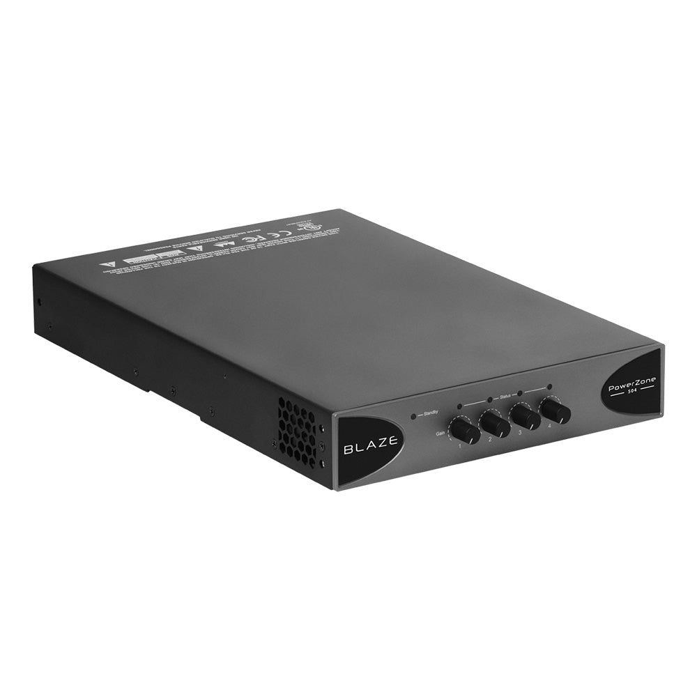 Blaze Audio PowerZone 504 - Compact 4 x 125W Install Power Amplifier