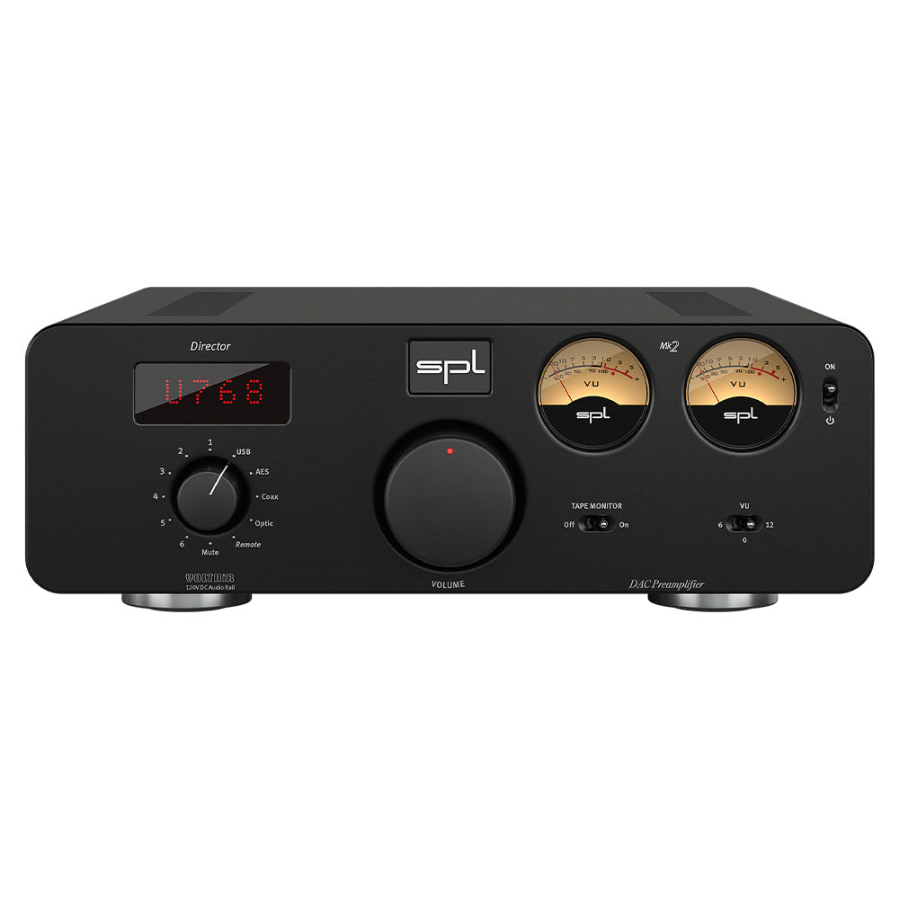 SPL Director MK2 - HiFi Preamplifier with DAC (Black with DAC Option)