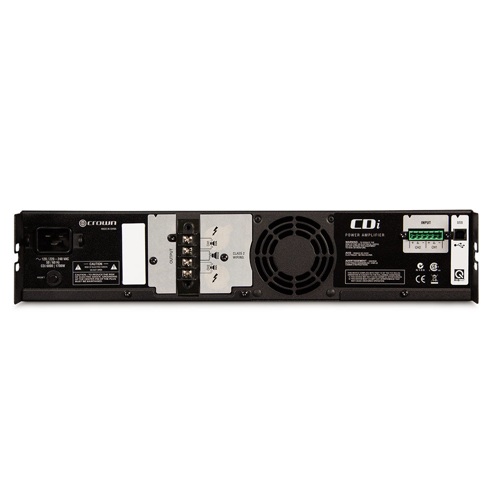 Crown CDI 6000 - Solid-State 2-Channel Power Amplifier with EQ + Delay