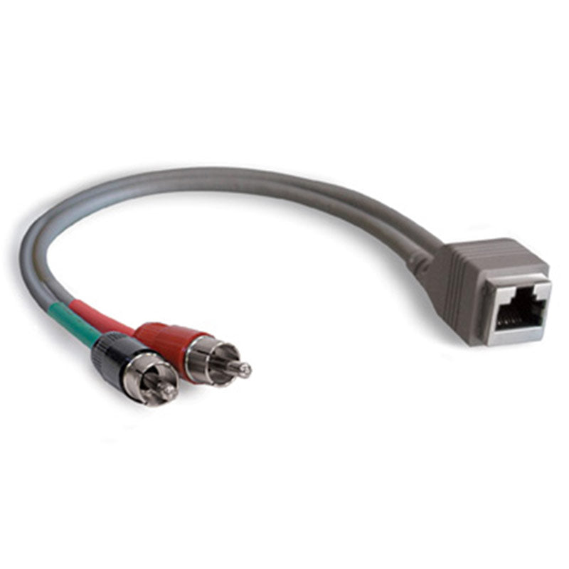 StudioHub ADAPT-RCAM Dual RCA (Male) to RJ-45 (Female) 8" Adapter, Unbalanced
