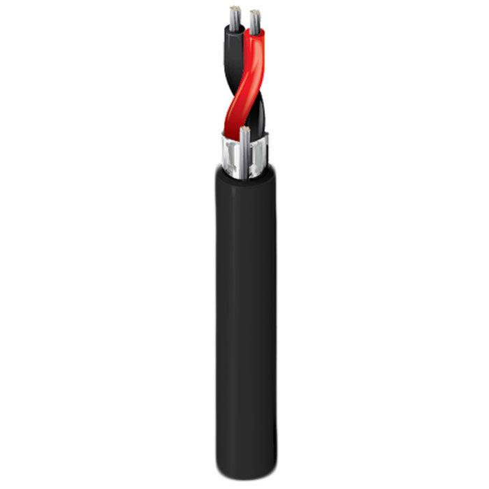Belden 9451P Plenum Rated 22AWG 2 Conductor Shielded Audio Cable (Black/1000 Foot Box)