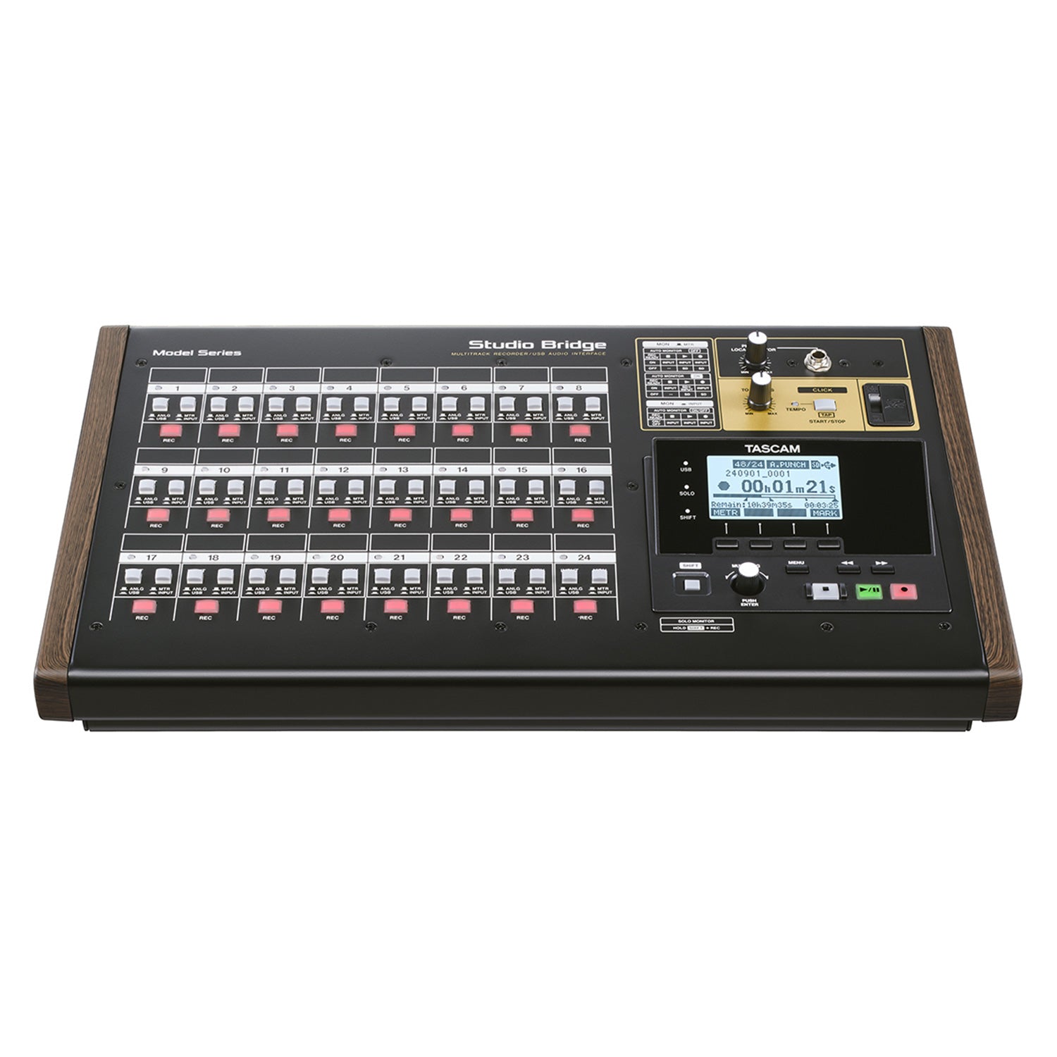 Tascam Studio Bridge - 24-Track Recorder and USB Audio Interface with MIDI