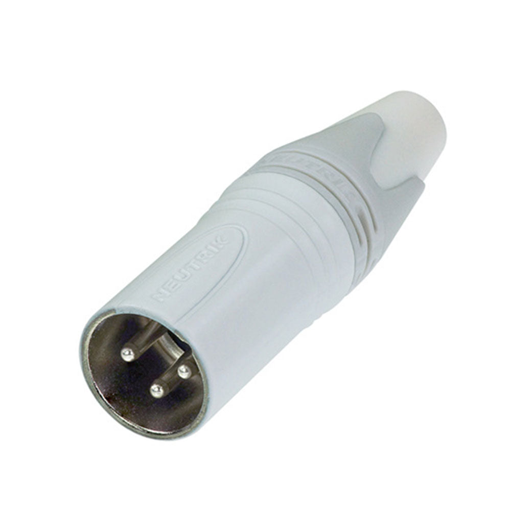 Neutrik NC3MXX-WT 3-Pin Male XLR Connector (White)