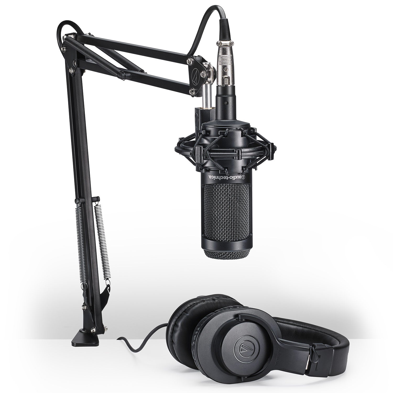 Audio-Technica AT2035PK Streaming/Podcasting Pack with Boom Arm and Headphones