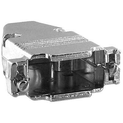 Emerson 40-9715HM DB15 Metal Hood for 15 Pin D-Sub Connector - Gray