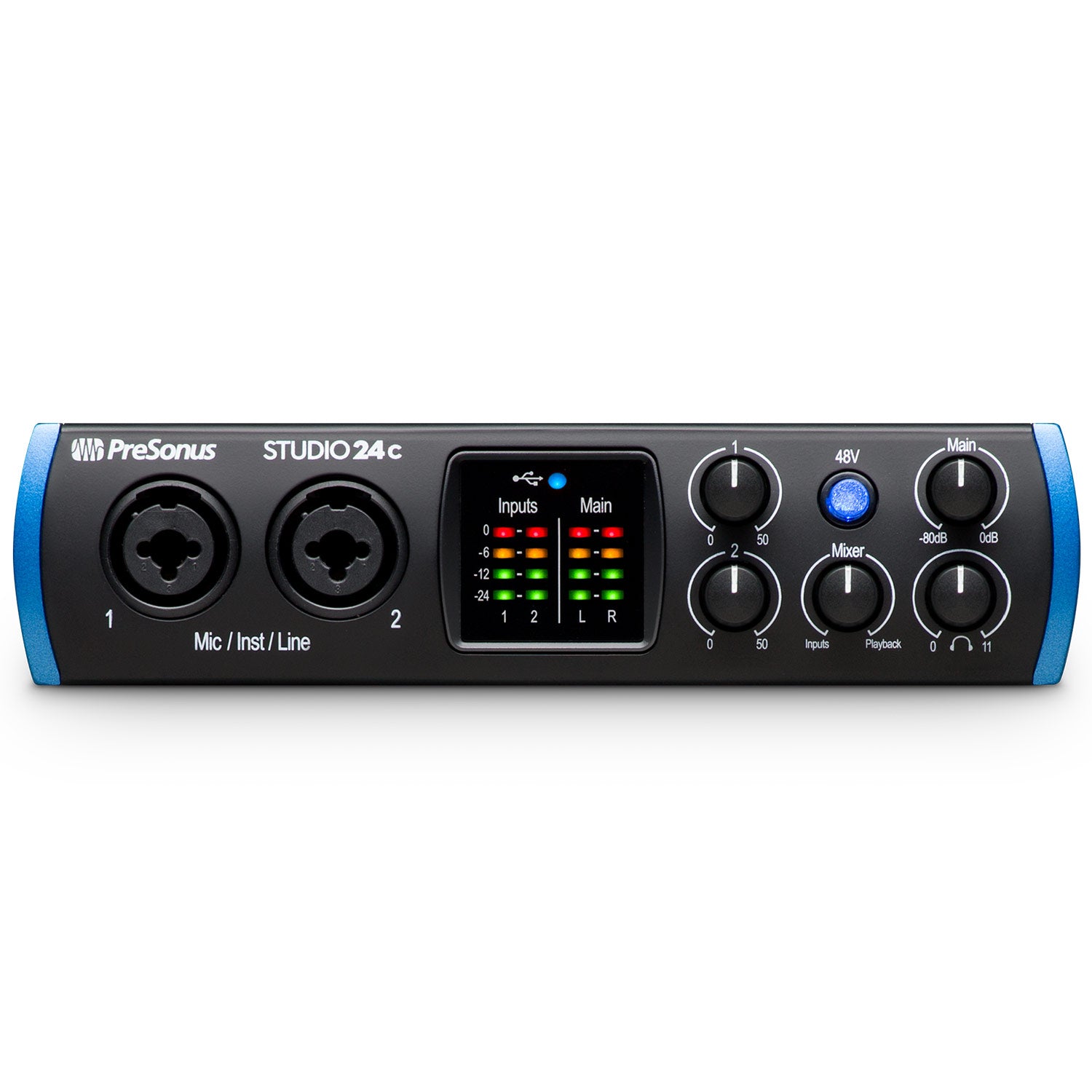 PreSonus Studio 24c - 2x2, 192 kHz, USB-C Audio Interface
