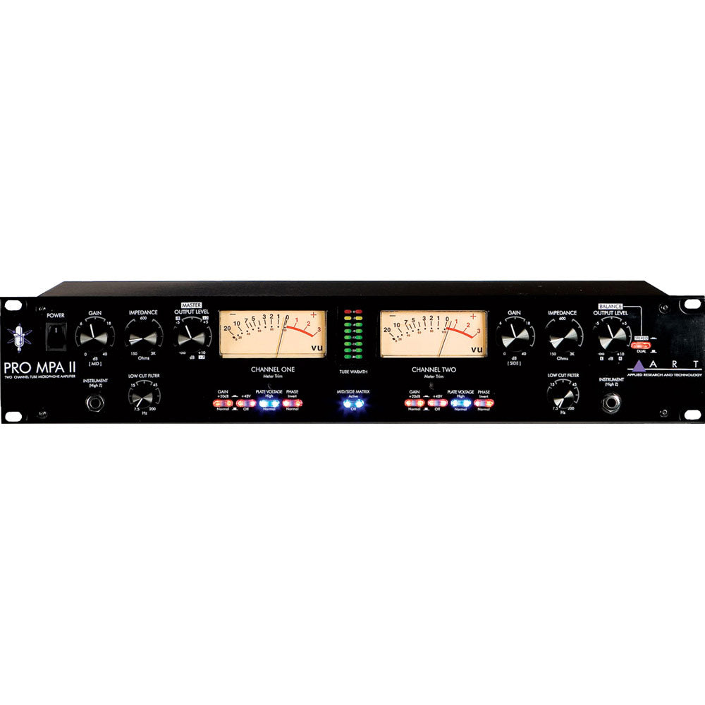 ART Pro MPA II Class A Dual Channel Microphone Preamp