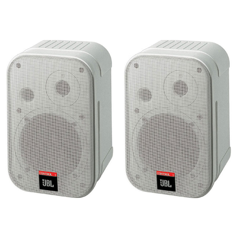 JBL Control 1 PRO 2-Way Professional Compact Passive Loudspeaker (White)