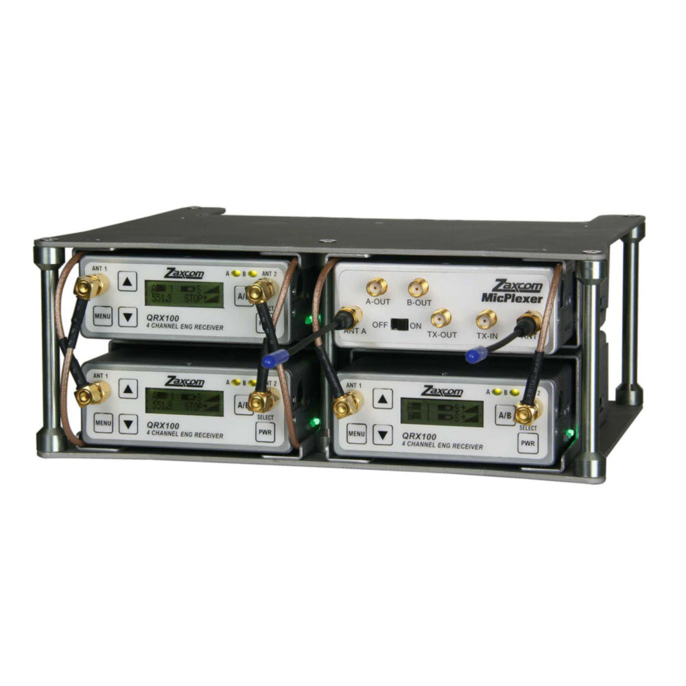 Zaxcom ZaxPaq - 2x2 Chassis for Zaxcom Receivers or MicPlexer Units