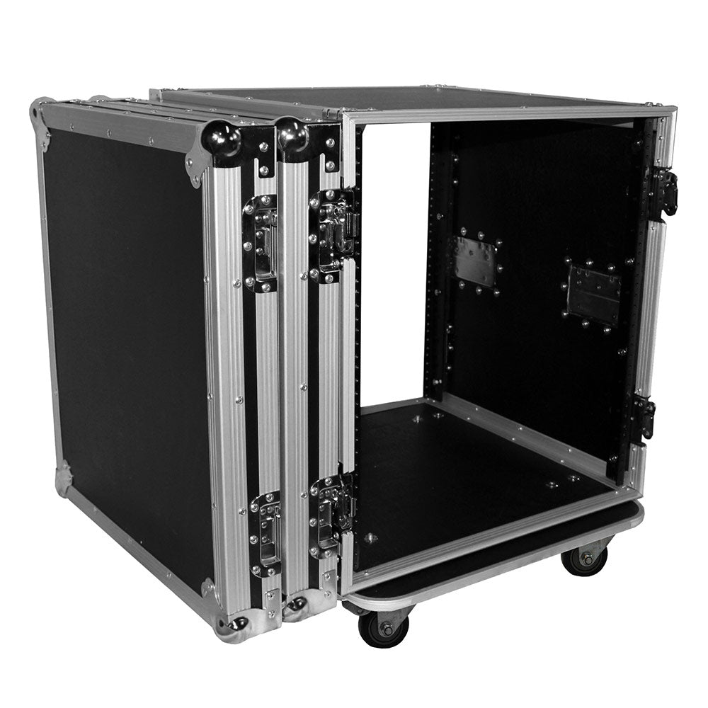 ProX T-12RSS - 12U Vertical Rack, 4" Blue Casters