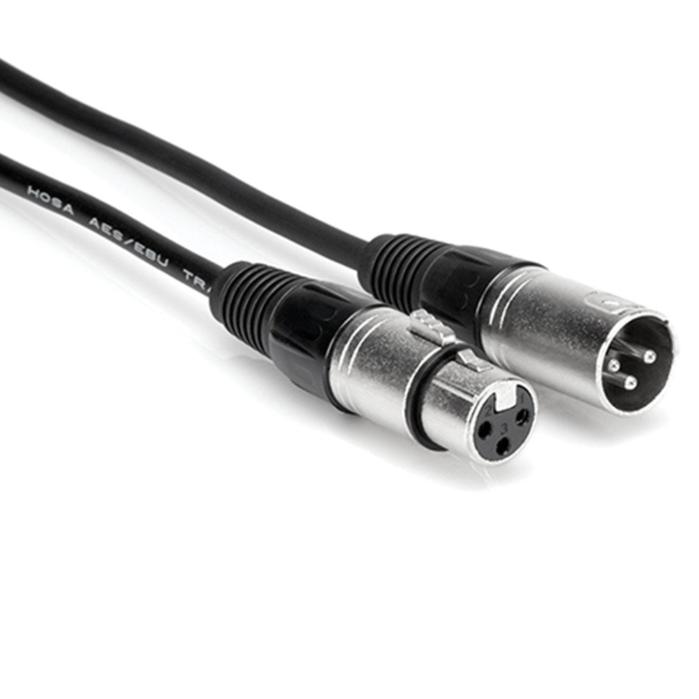 Hosa EBU-020 AES/EBU Cable, Hosa XLR3F to XLR3M, 20 feet