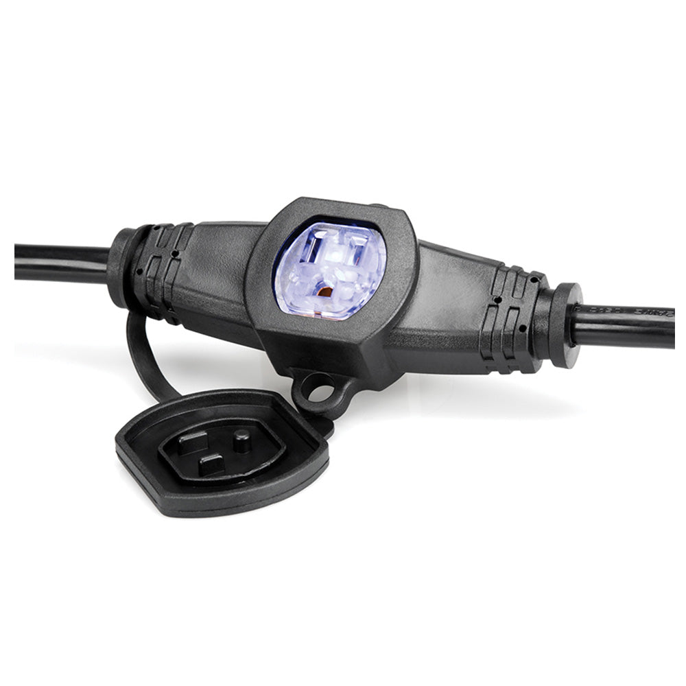 Hosa PDX-225 Power Distribution Cord, 3 x NEMA 5-15R to NEMA 5-15P, 12 AWG x 3 OFC, 25 feet