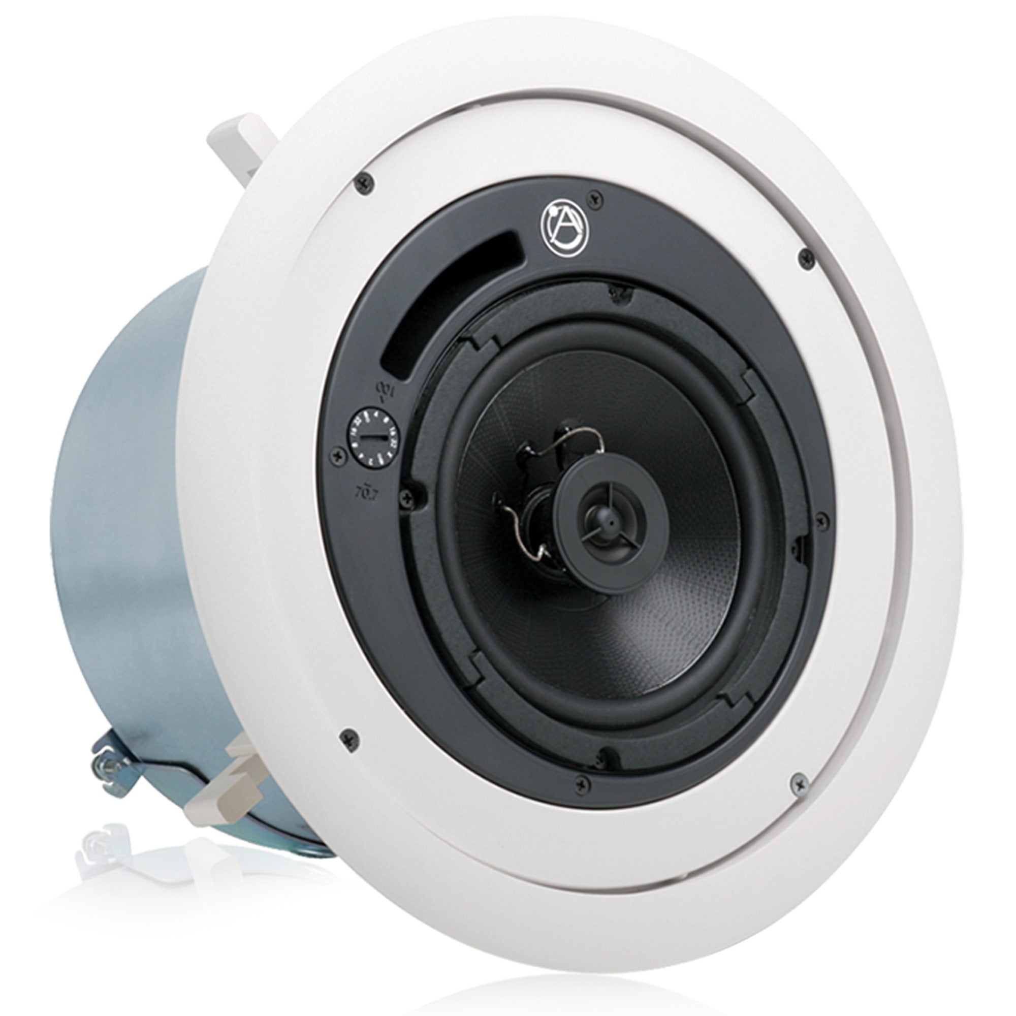 AtlasIED FAP62T-UL2043 - 6-Inch Coaxial Plenum In-Ceiling Loudspeaker with Transformer (White)