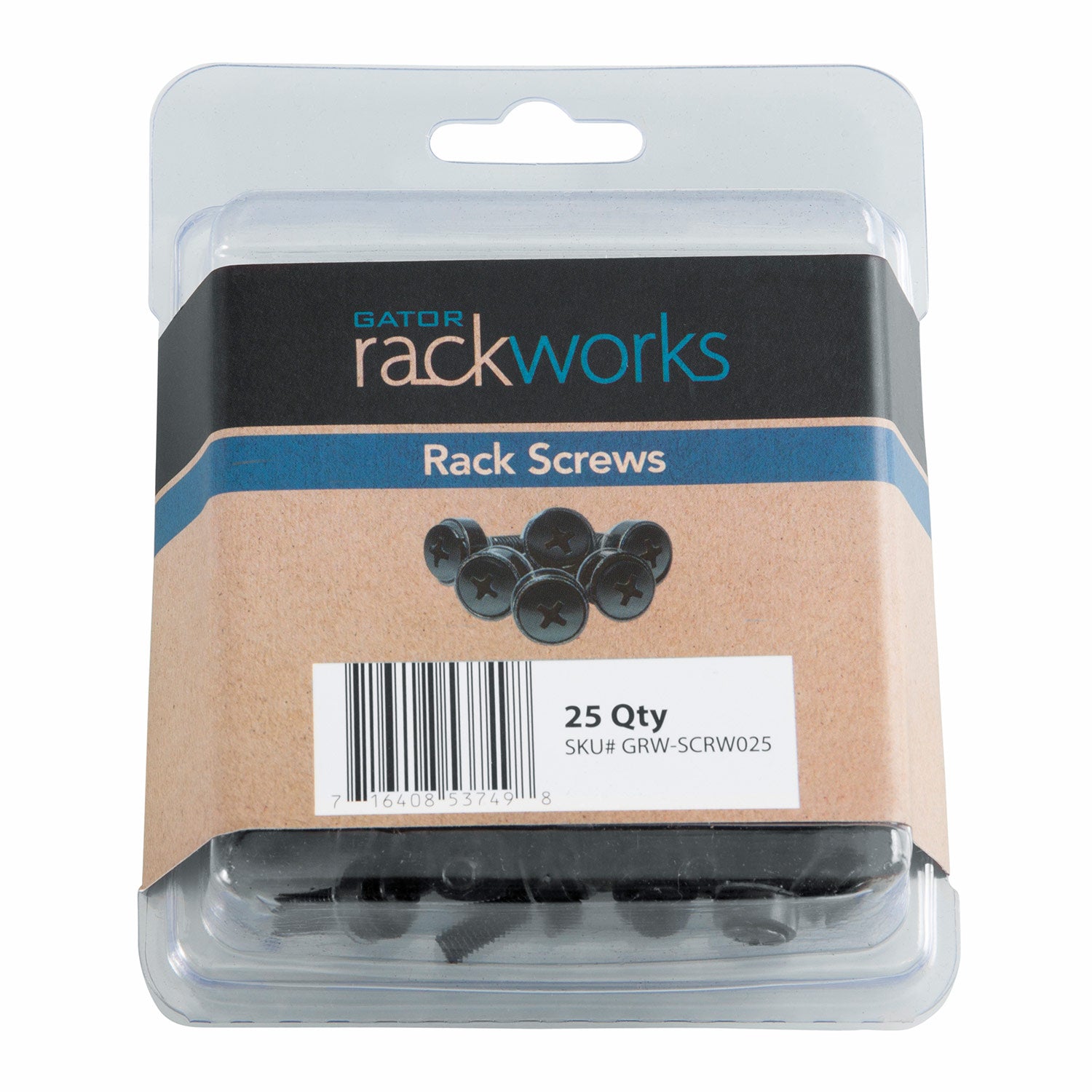 Gator GRW-SCRW025 Rack Screws Ð 25 Pack