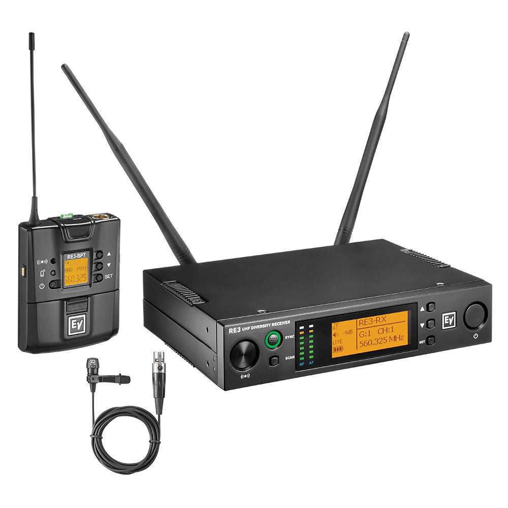 Electro-Voice RE3-BPCL Lavalier Wireless System (5H Band / 560 - 596 MHz)