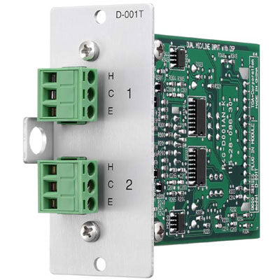 TOA D-001T Terminal Block Dual Microphone / Line Input Module with DSP