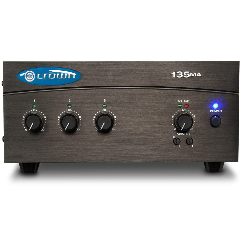 Crown 135MA - 3-Channel 35-Watt Commercial Mixer/Amplifier