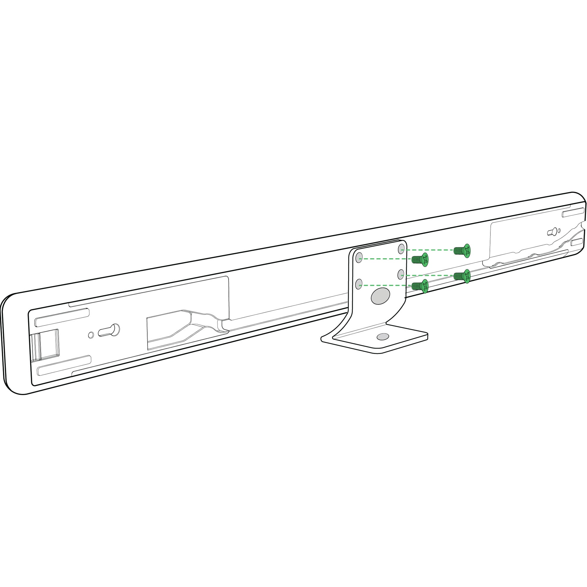 Shure A710B-DS - Table or Desk Mount for MXA710 (Black)