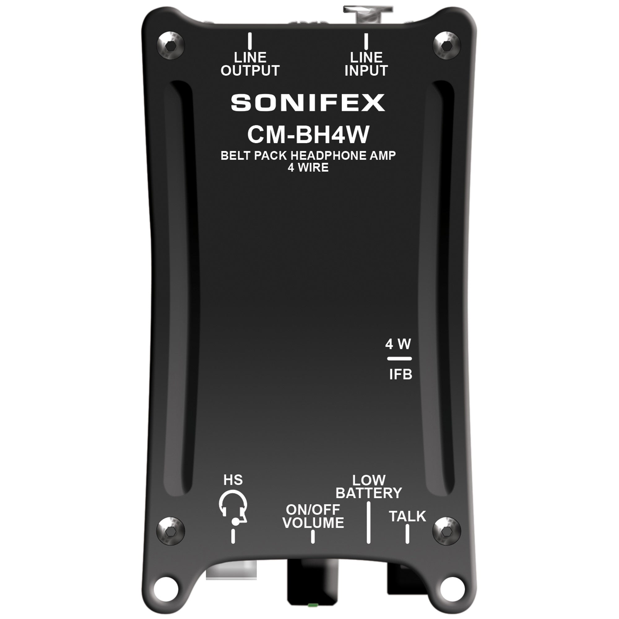 Sonifex CM-BH4WX Belt-Pack 4-Wire Headphone Amp with 4 Pin XLR Headset Socket
