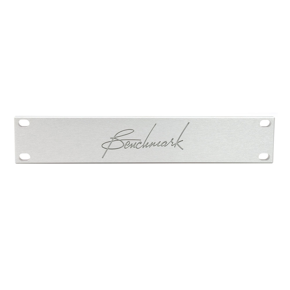 Benchmark Half Rack Wide Blank Panel with Logo (Silver)