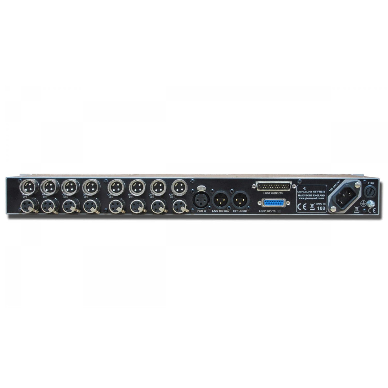 Glensound GS-FW032 - Eight Channel 4 Wire Subrack