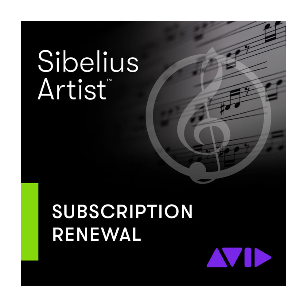Avid Sibelius Artist - Notation Software (Annual Subscription Renewal)