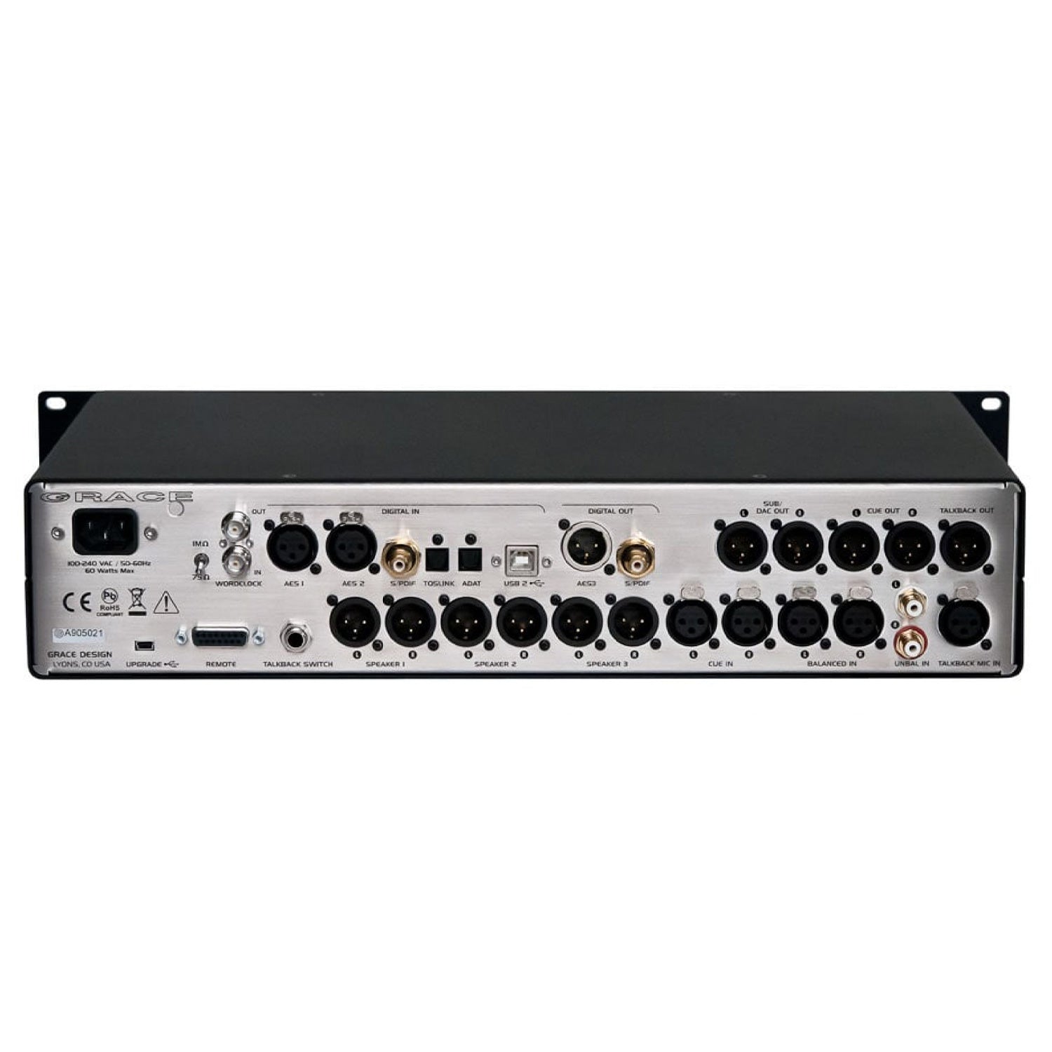 Grace Design m905 High Fidelity Stereo Monitor System (Analog and Digital Inputs) - Black