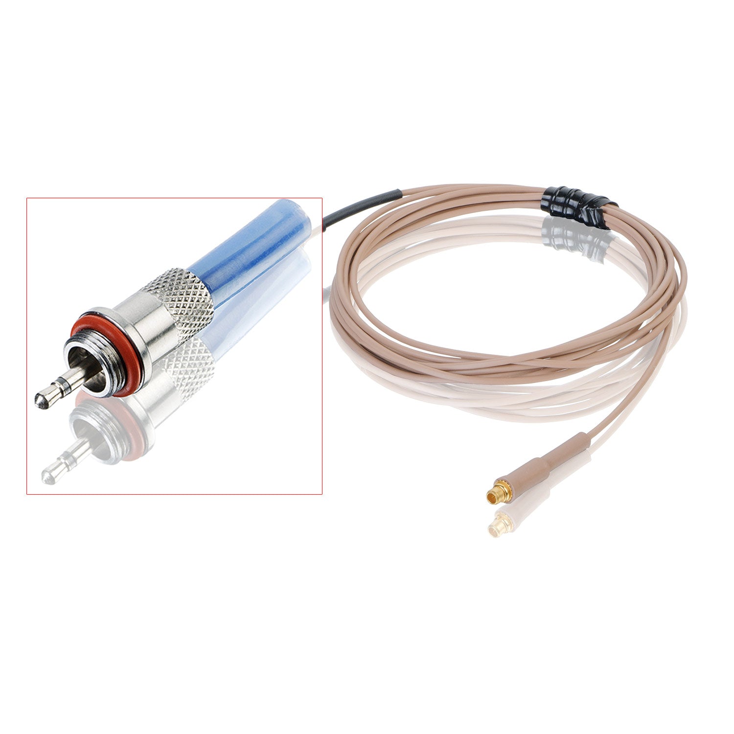 Countryman E6 Earset Microphone (High Sensitivity/Tan/1mm Cable/Lectrosonics 2.5mm)