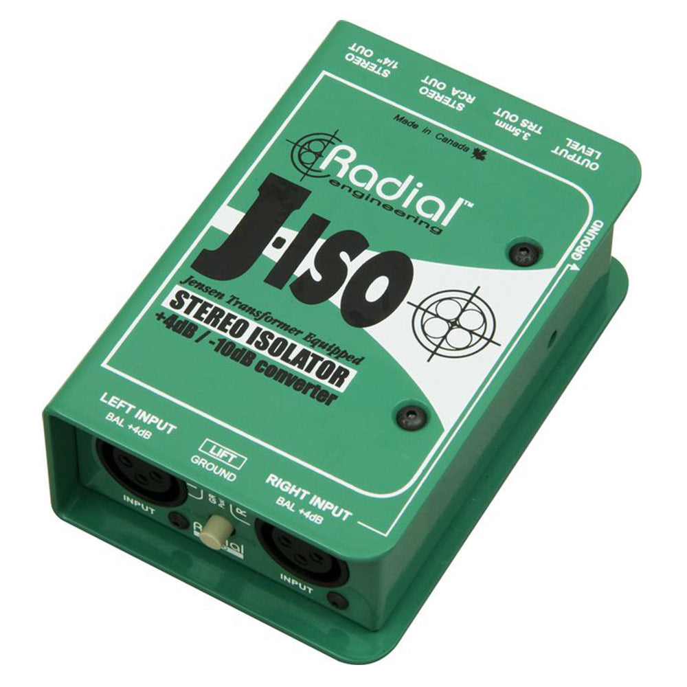 Radial Engineering J-ISO Stereo +4 to -10dB Line Level Converter