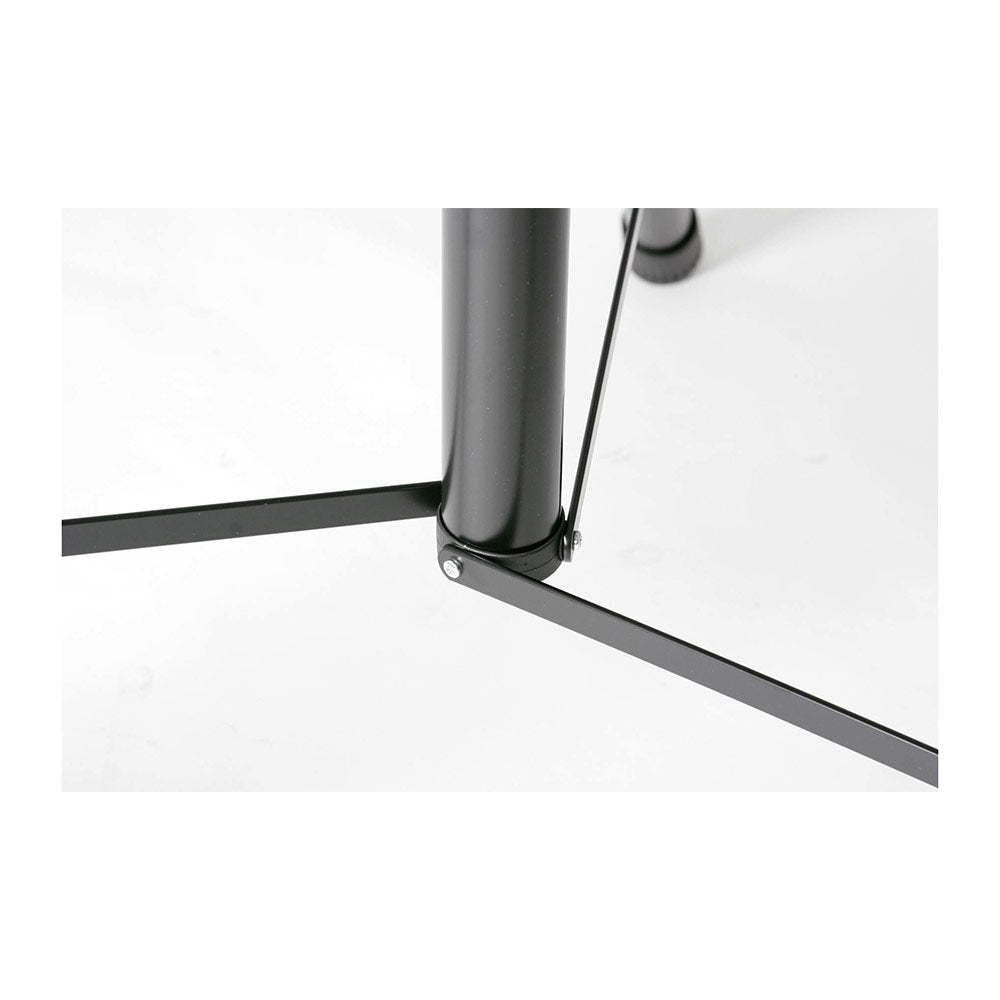 K + M 21436 Aluminum Adjustable 77 Pound Capacity Tripod Speaker Stand - Black