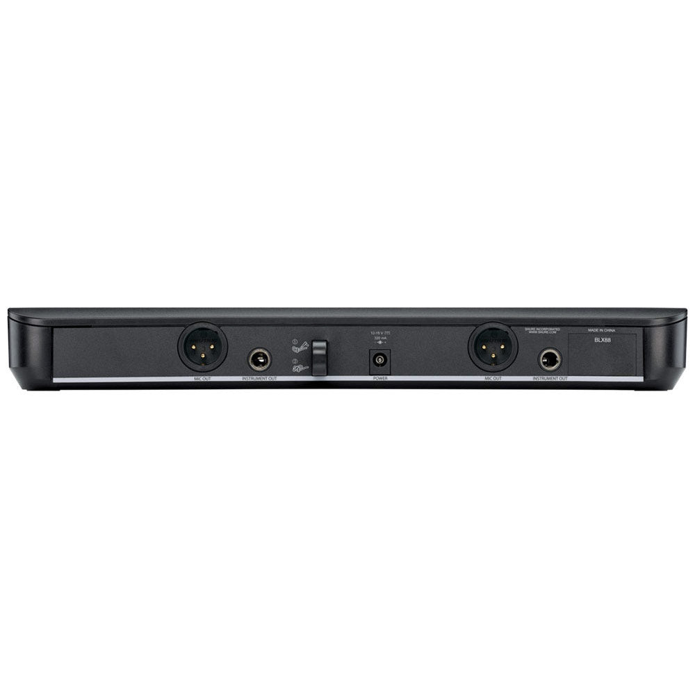 Shure BLX288/PG58 Dual Handheld Wireless System (J11 Band - 596-616 MHz)