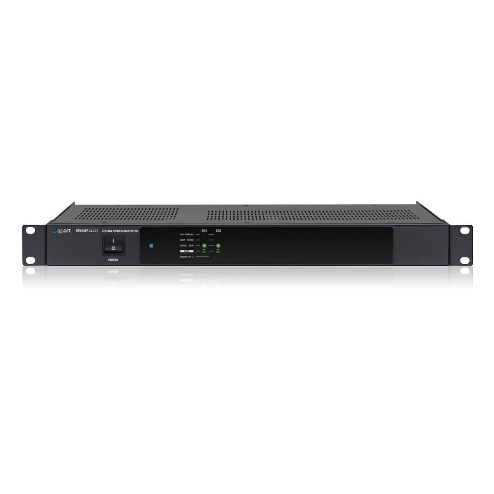 Biamp REVAMP2120T Professional 2-Channel Class-D 100V Power Amplifier
