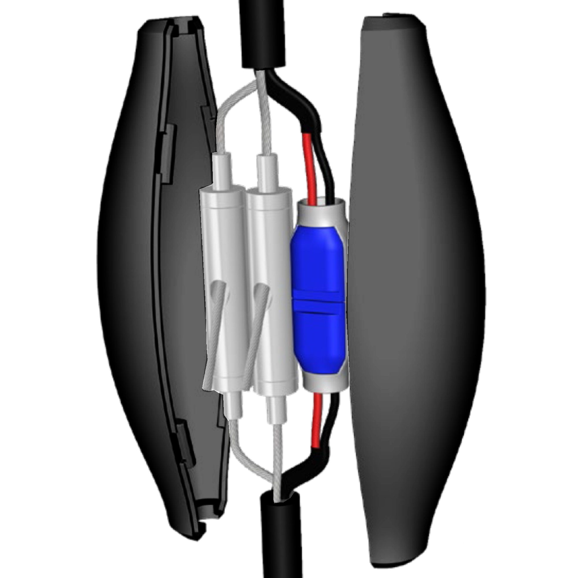 Biamp MC-SK10 - Inline Splice Kit for Desono Pendant Speakers (Black / 10 Pack)