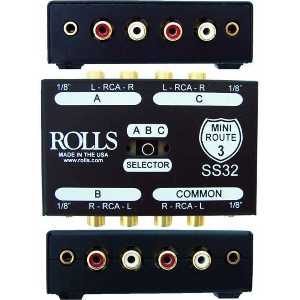 Rolls SS32 3-Way Passive Stereo Switcher