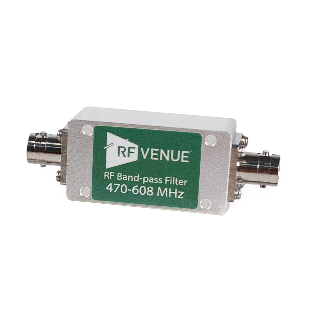RF Venue BPF470T608 - Inline RF Bandpass Filter (470-608 MHz)