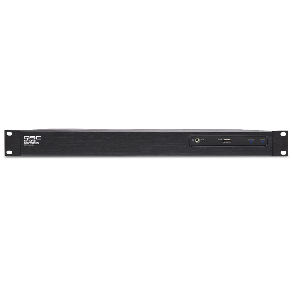 QSC MP-M40 - 8-Input 4-Output Music and Paging Mixer