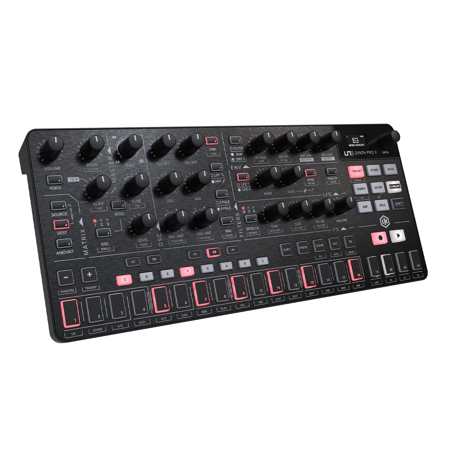 IK Multimedia UNO Synth PRO X - Paraphonic Dual Filter Analog Synthesizer