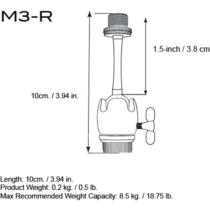 Triad-Orbit M3-R Retrofittable Long Stem Adaptor