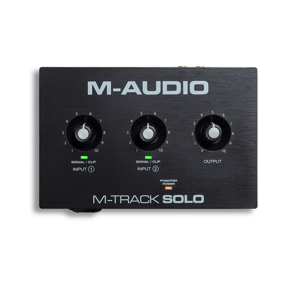 M-Audio M-Track Solo - 48-KHz 2-Channel USB Audio Interface with Crystal Preamp