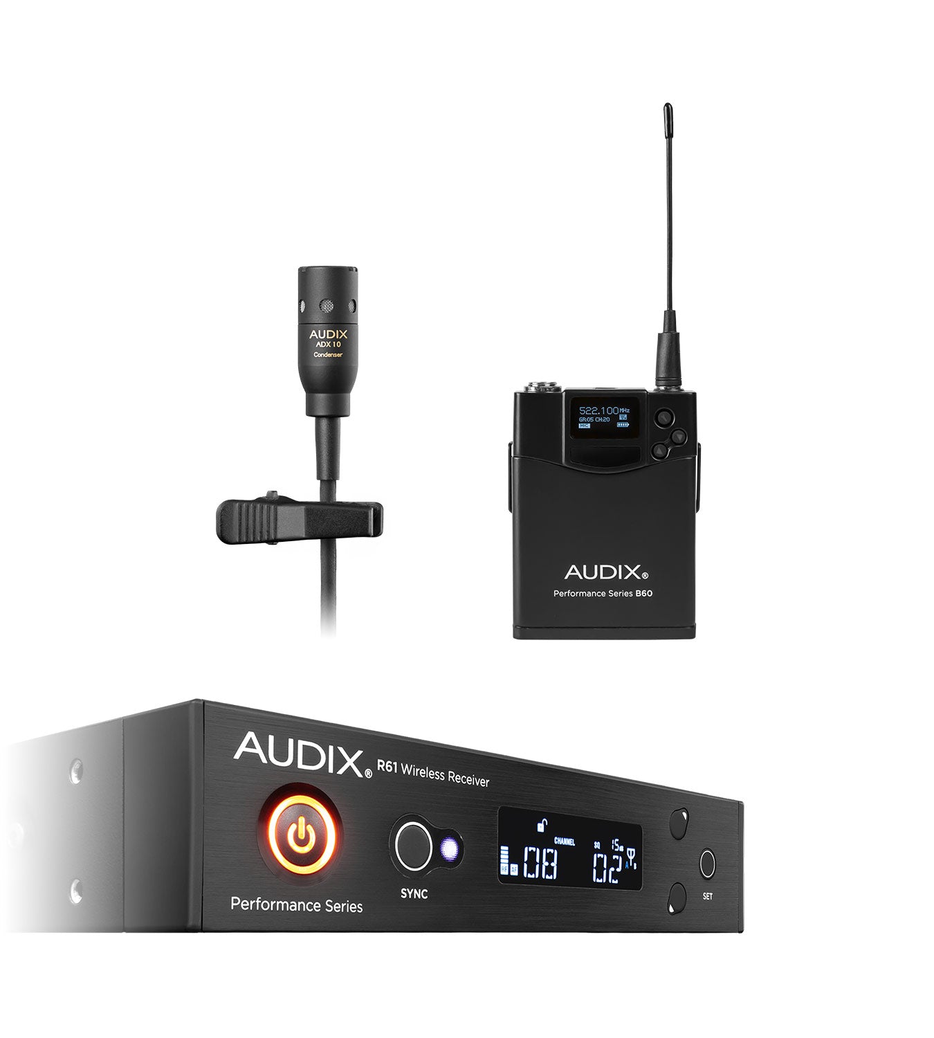 Audix AP61 L10 Lavalier Wireless System (522 - 586 MHz)