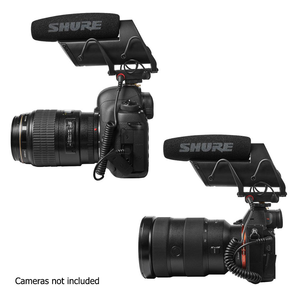 Shure VP83F LensHopper Camera Mount Condenser Microphone with Integrated Flash Recording