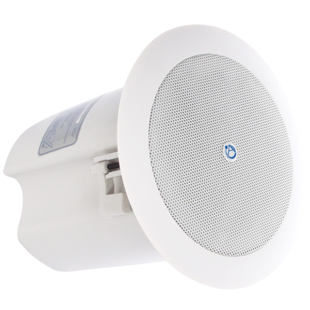 AtlasIED FAP40T - 4-Inch In-Ceiling Loudspeaker with Transformer (White)